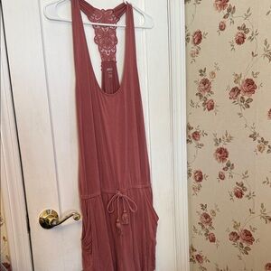 🩷 Aerie Sleeveless Romper with Lace Detail Sz XL NEW